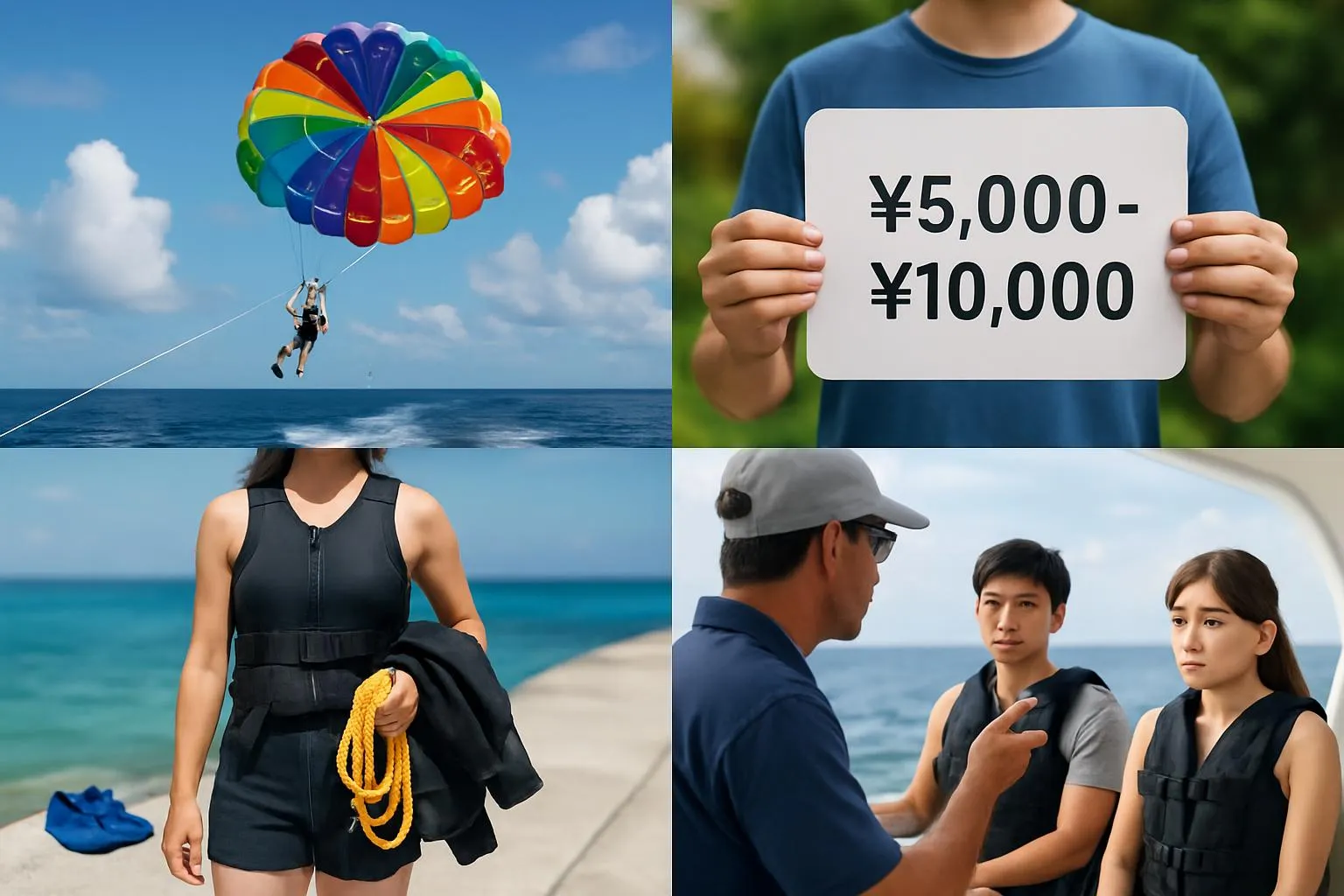 パラセーリングの料金相場