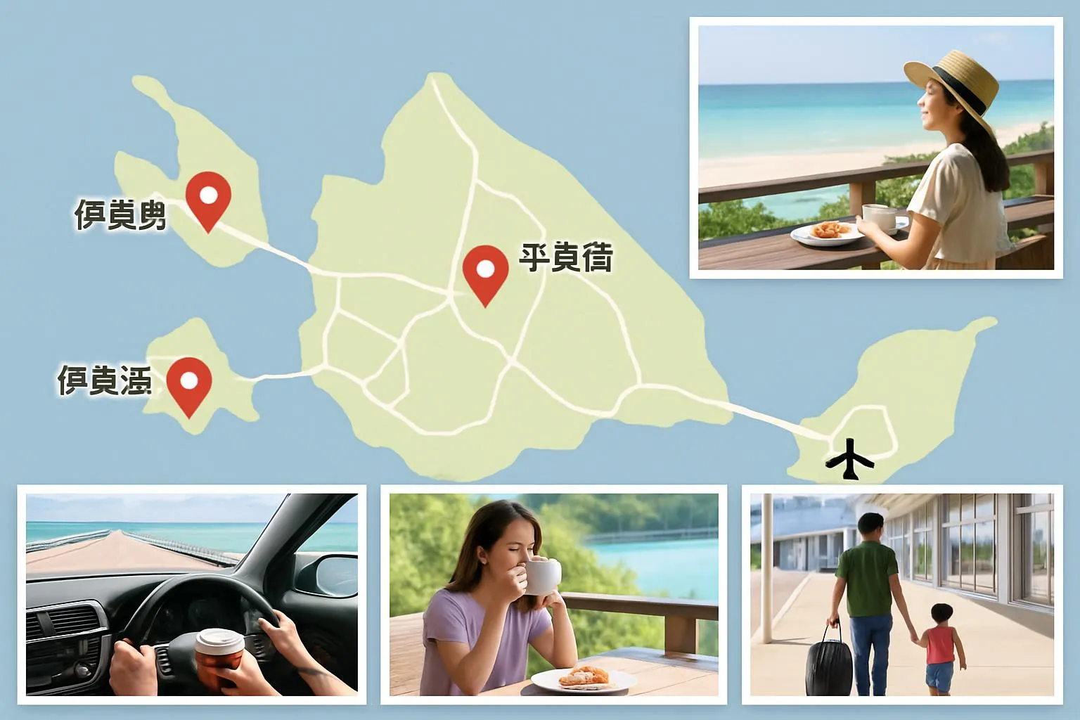 エリア別の選び方 平良市街 前浜ビーチ 伊良部島 来間島 池間島