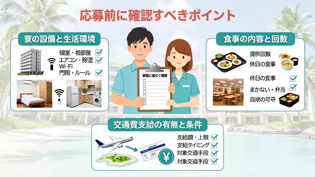 応募前に確認すべきポイント