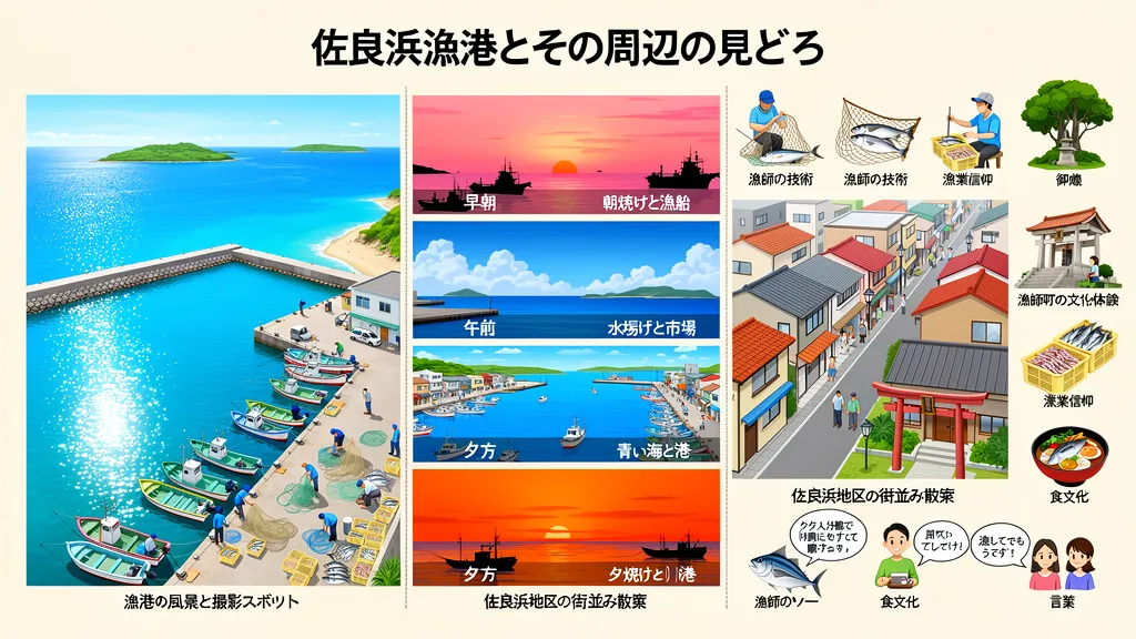 佐良浜漁港とその周辺の見どころ