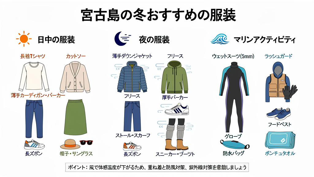 宮古島の冬におすすめの服装