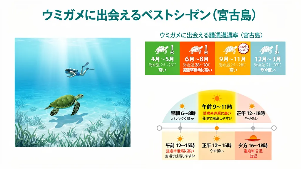 ウミガメに出会えるベストシーズン