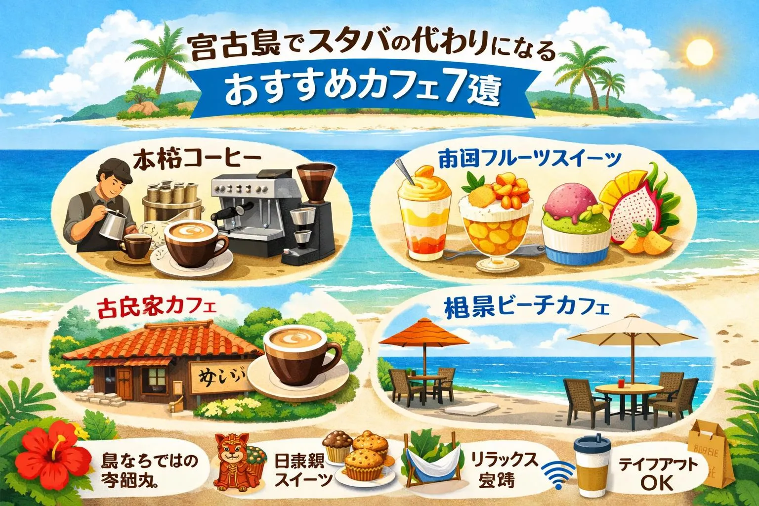 宮古島でスタバの代わりになるおすすめカフェ7選