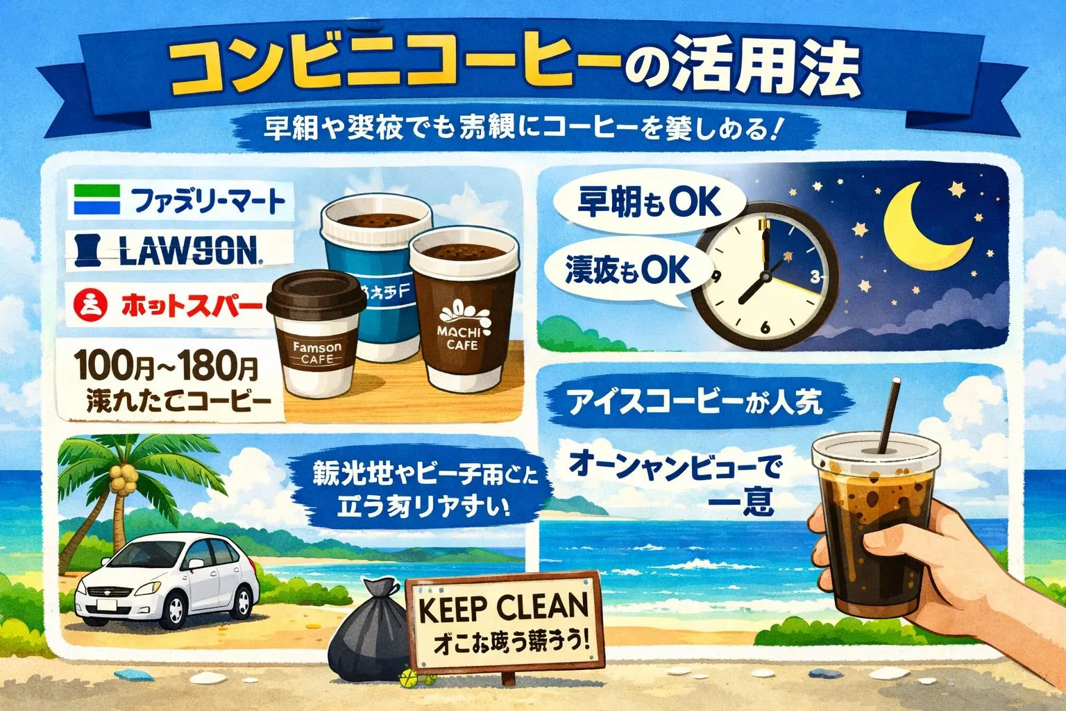 宮古島でコーヒーを楽しむためのお役立ち情報