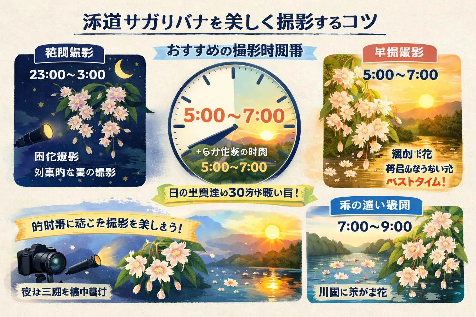 添道サガリバナを美しく撮影するコツ