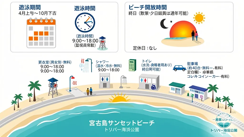 宮古島サンセットビーチの利用ガイド