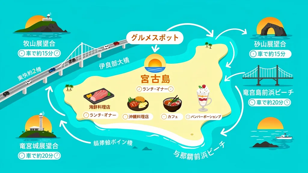 宮古島サンセットビーチ周辺のおすすめスポット