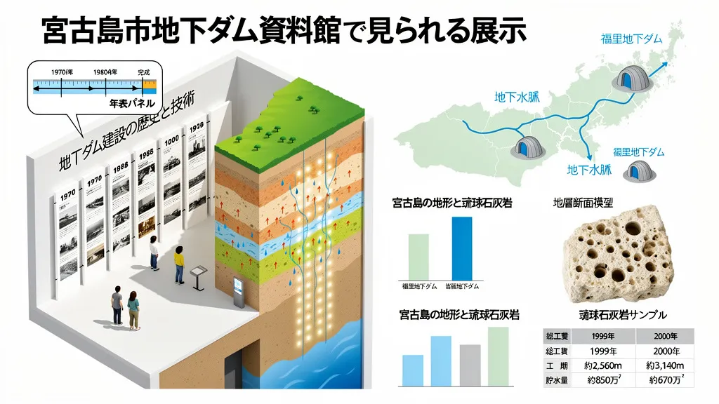 宮古島市地下ダム資料館で見られる展示