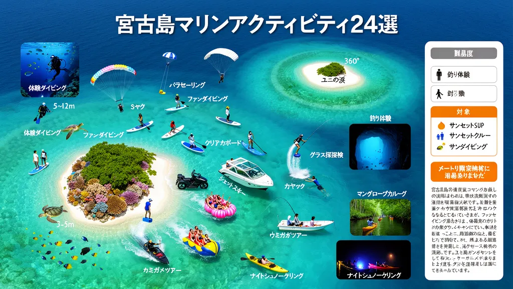 宮古島マリンアクティビティ24選を一挙紹介