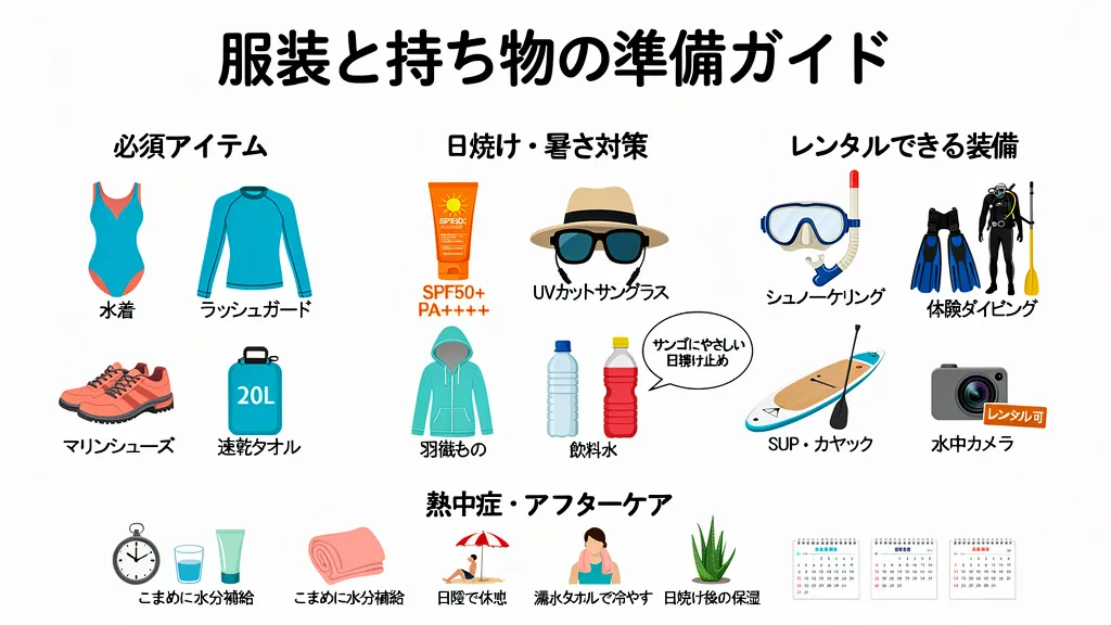 服装と持ち物の準備ガイド