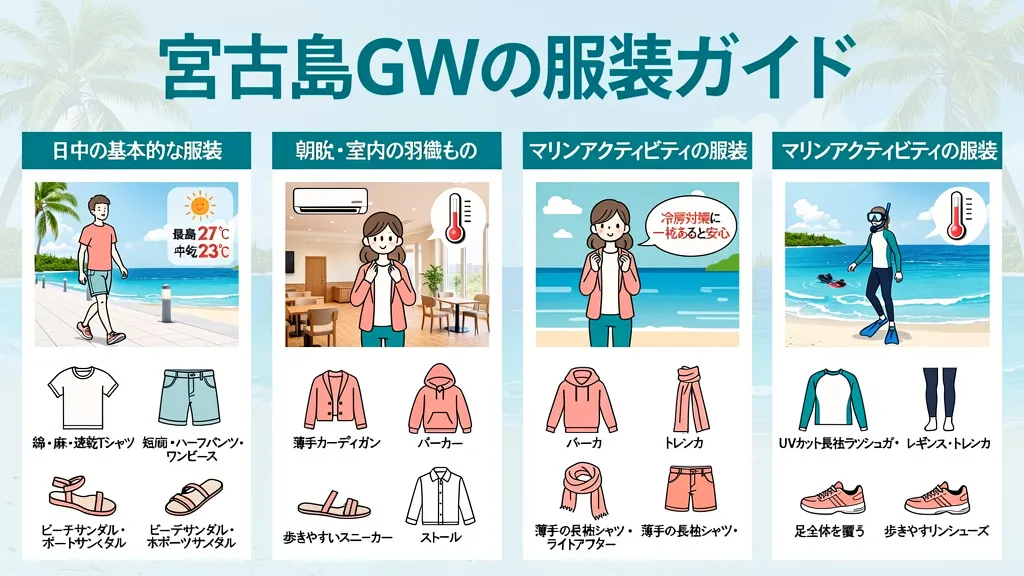 宮古島のゴールデンウィークにおすすめの服装