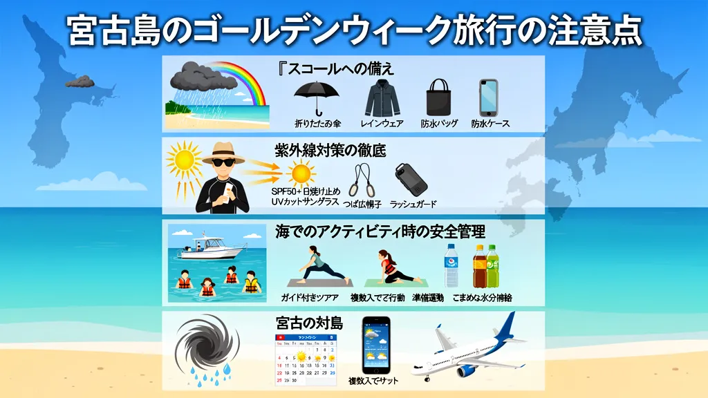 宮古島のゴールデンウィーク旅行の注意点