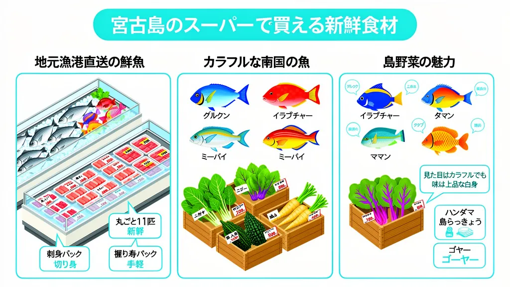 宮古島のスーパーで買える新鮮食材