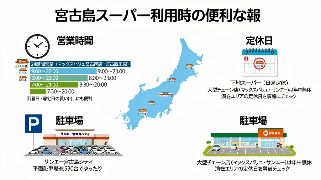 宮古島スーパー利用時の便利な情報