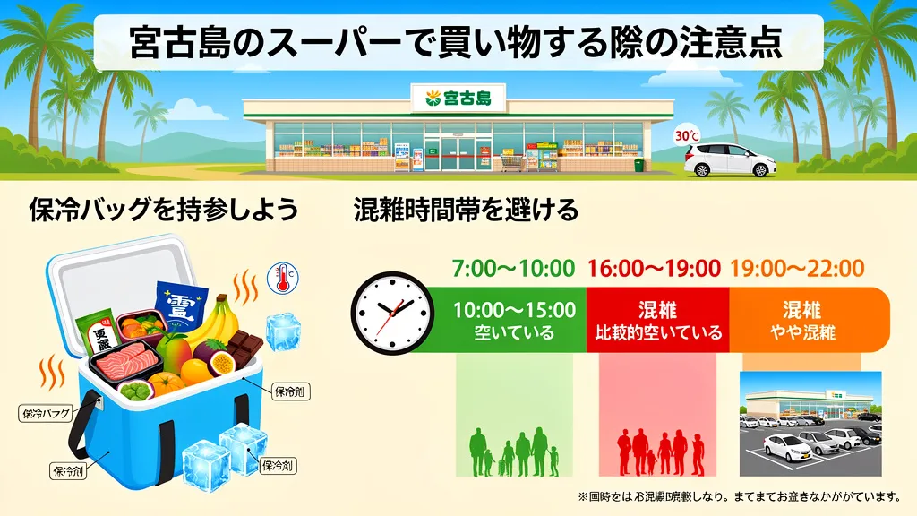 宮古島のスーパーで買い物する際の注意点
