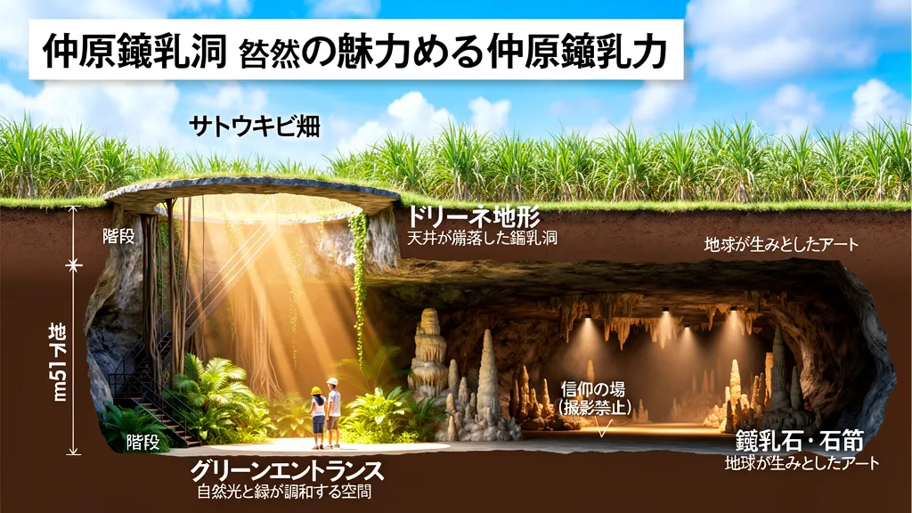 仲原鍾乳洞の見どころ