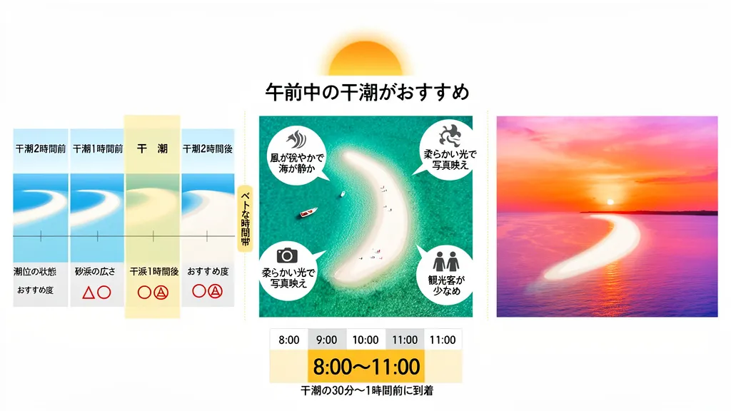 幻の島が現れるベストな時間帯