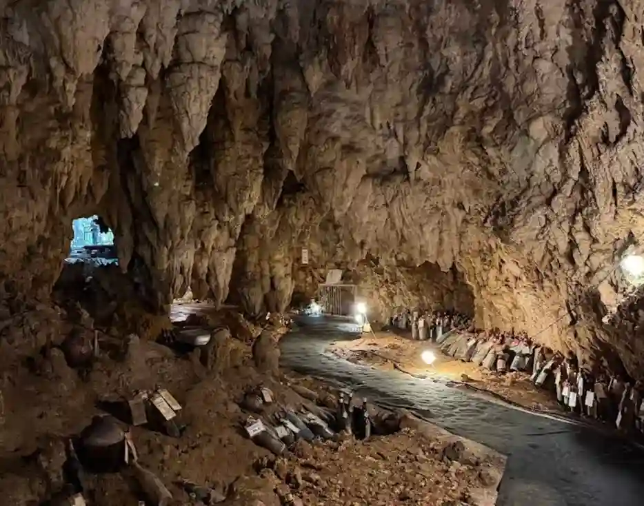 仲原鍾乳洞の鍾乳洞