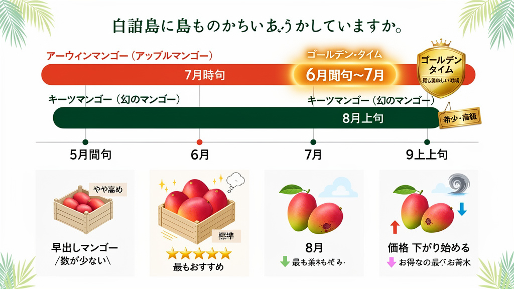宮古島マンゴーの旬の時期