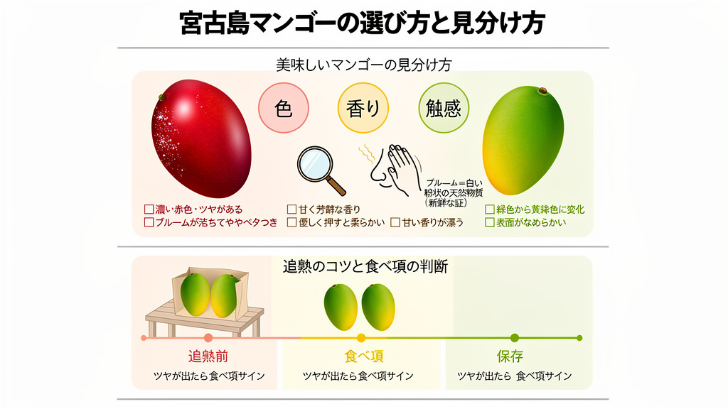 宮古島マンゴーの選び方と見分け方