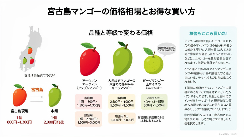 宮古島マンゴーの価格相場