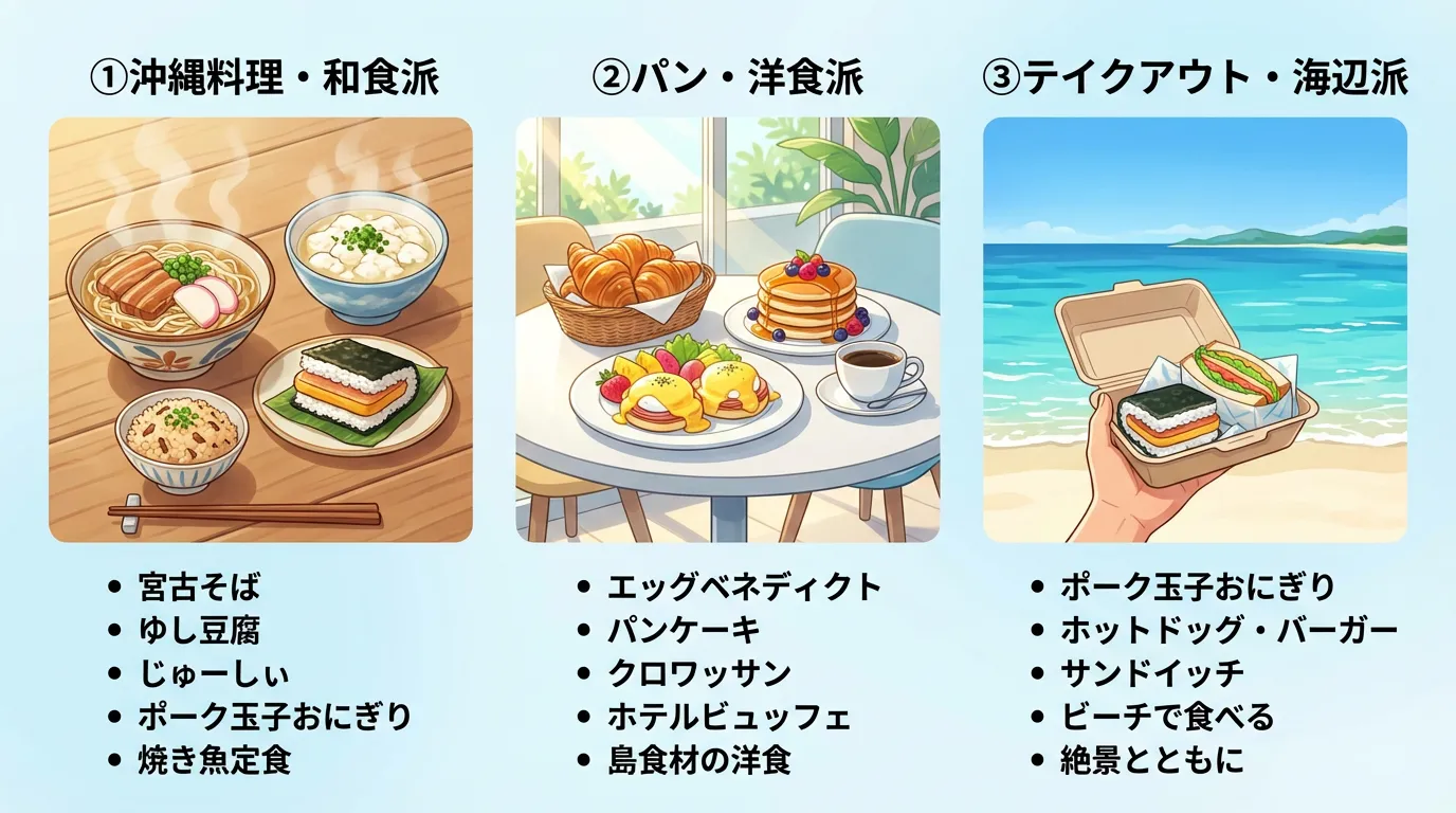 宮古島の朝食ジャンル別おすすめの選び方