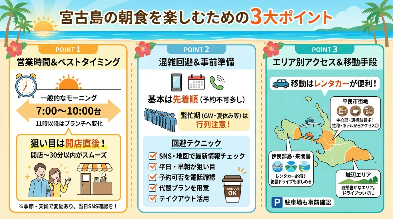 宮古島の朝食まとめ