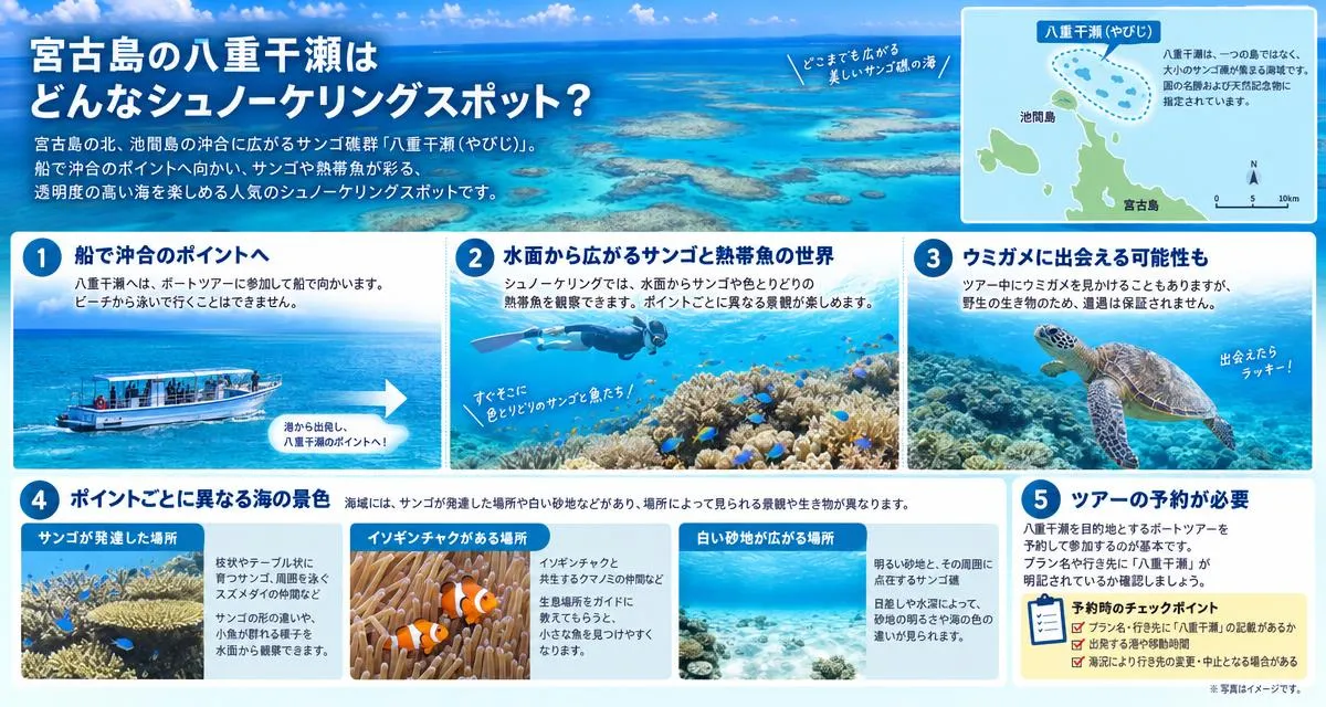 宮古島の八重干瀬はどんなシュノーケリングスポット？